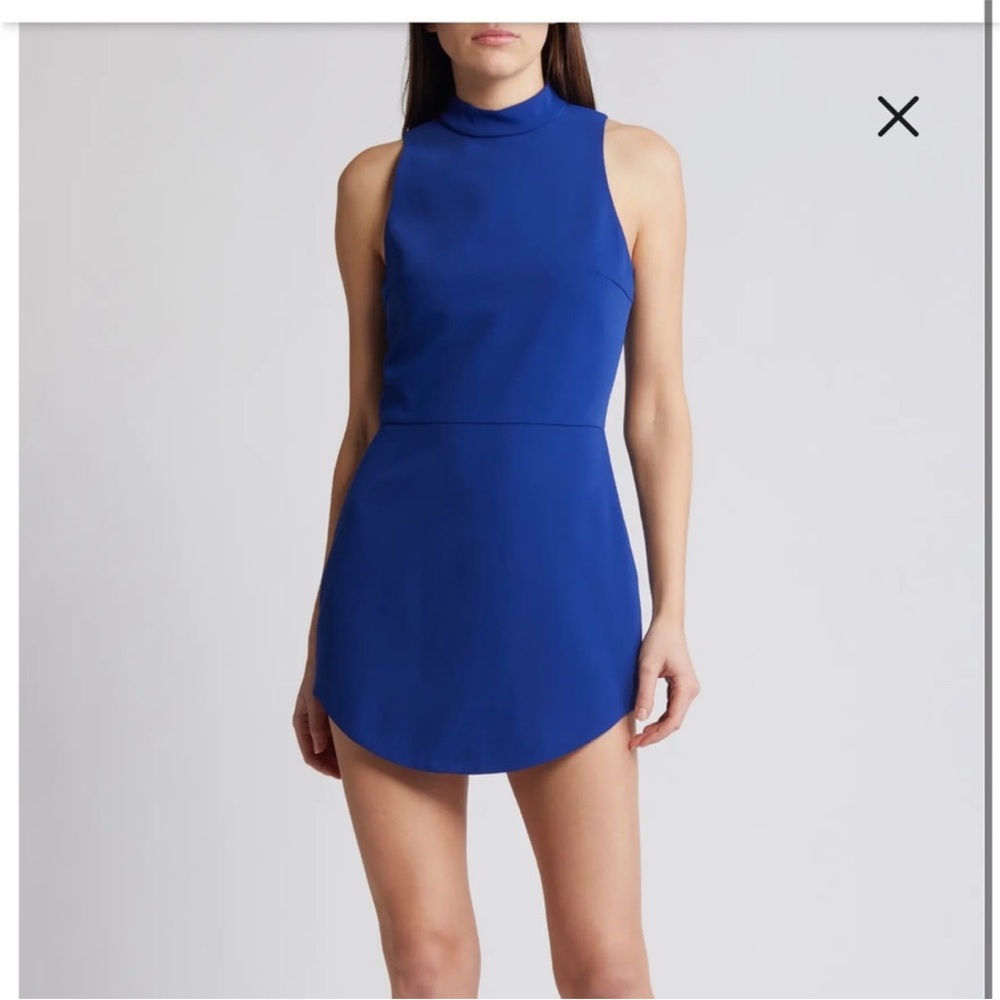 Amanda Uprichard Dress Marshall Mini in Royal Blue